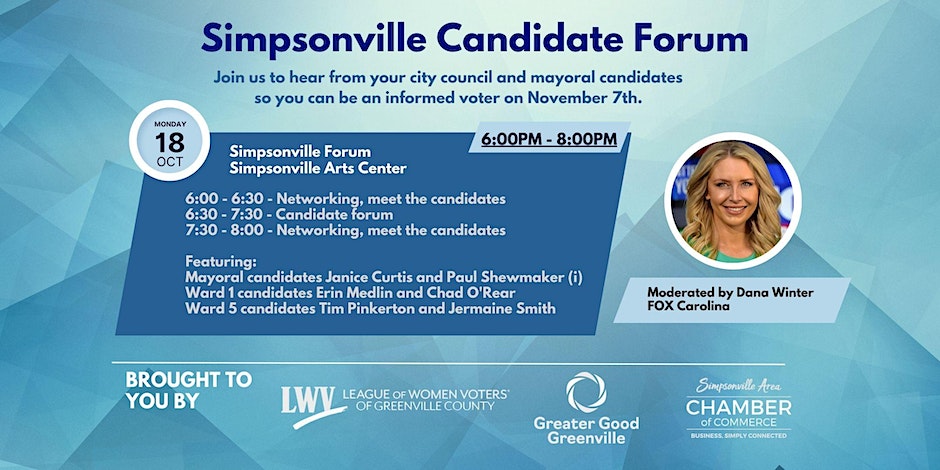 Meet the 2023 candidates - City of Simpsonville